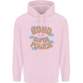 ADHD is My Superpower Mens 80% Cotton Hoodie Light Pink