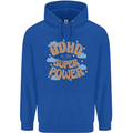 ADHD is My Superpower Mens 80% Cotton Hoodie Royal Blue