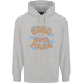 ADHD is My Superpower Mens 80% Cotton Hoodie Sports Grey
