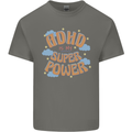 ADHD is My Superpower Mens Cotton T-Shirt Tee Top Charcoal