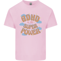 ADHD is My Superpower Mens Cotton T-Shirt Tee Top Light Pink