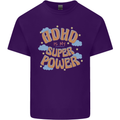 ADHD is My Superpower Mens Cotton T-Shirt Tee Top Purple
