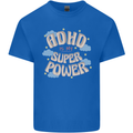 ADHD is My Superpower Mens Cotton T-Shirt Tee Top Royal Blue
