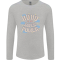 ADHD is My Superpower Mens Long Sleeve T-Shirt Sports Grey
