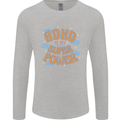 ADHD is My Superpower Mens Long Sleeve T-Shirt Sports Grey