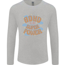 ADHD is My Superpower Mens Long Sleeve T-Shirt Sports Grey