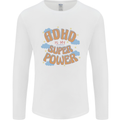 ADHD is My Superpower Mens Long Sleeve T-Shirt White