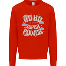 ADHD is My Superpower Mens Sweatshirt Jumper Bright Red