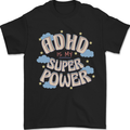 ADHD is My Superpower Mens T-Shirt 100% Cotton Black