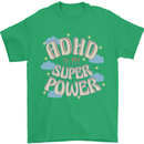 ADHD is My Superpower Mens T-Shirt 100% Cotton Irish Green