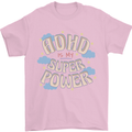 ADHD is My Superpower Mens T-Shirt 100% Cotton Light Pink