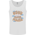 ADHD is My Superpower Mens Vest Tank Top White