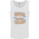 ADHD is My Superpower Mens Vest Tank Top White