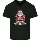AI Took Santa's Job Funny Christmas Xmas Mens V-Neck Cotton T-Shirt Black