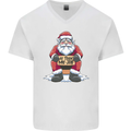 AI Took Santa's Job Funny Christmas Xmas Mens V-Neck Cotton T-Shirt White