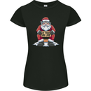 AI Took Santa's Job Funny Christmas Xmas Womens Petite Cut T-Shirt Black