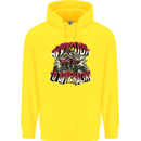 ATV Quad Biking Adrenaline Biker Off Road Childrens Kids Hoodie Yellow