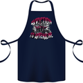 ATV Quad Biking Adrenaline Biker Off Road Cotton Apron 100% Organic Navy Blue