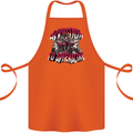 ATV Quad Biking Adrenaline Biker Off Road Cotton Apron 100% Organic Orange