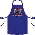 ATV Quad Biking Adrenaline Biker Off Road Cotton Apron 100% Organic Royal Blue