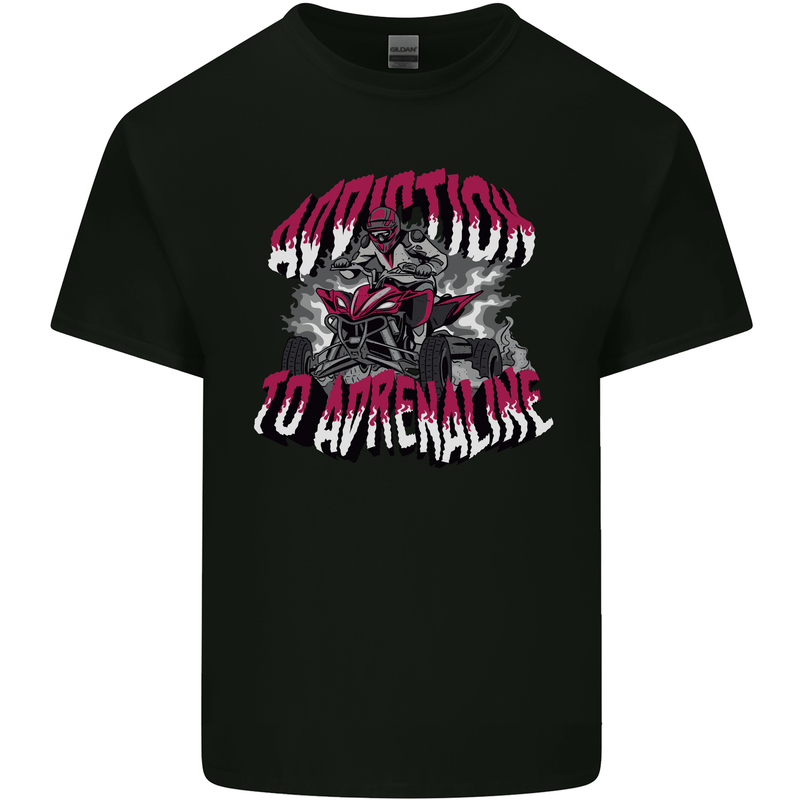 ATV Quad Biking Adrenaline Biker Off Road Kids T-Shirt Childrens Black