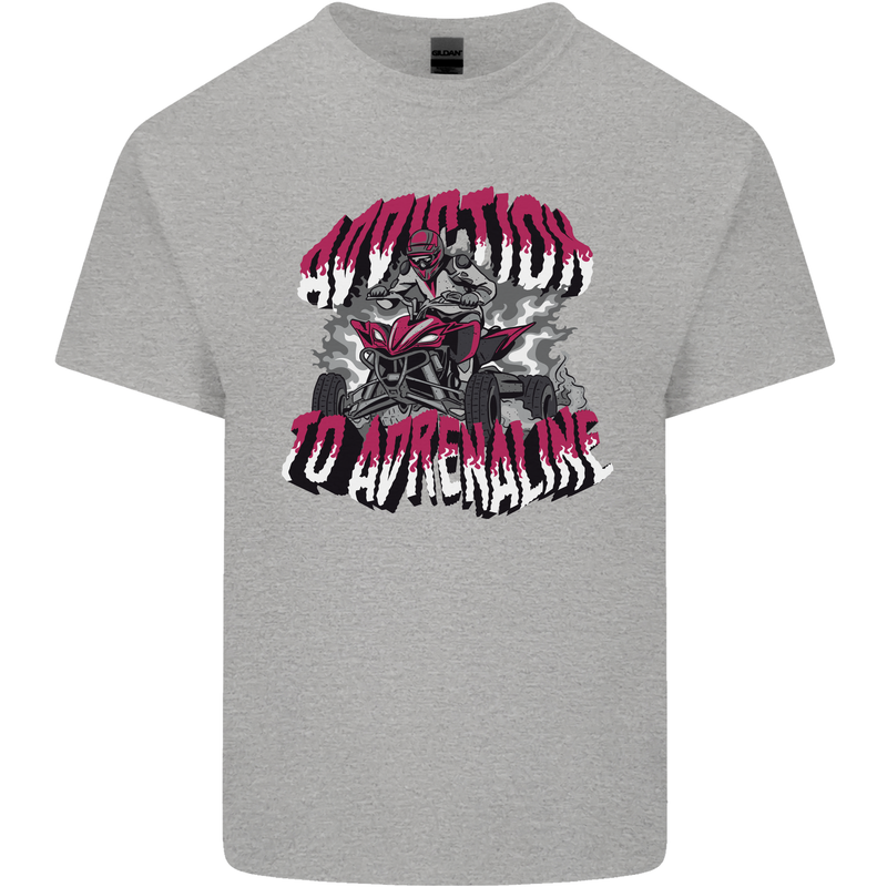 ATV Quad Biking Adrenaline Biker Off Road Kids T-Shirt Childrens Sports Grey