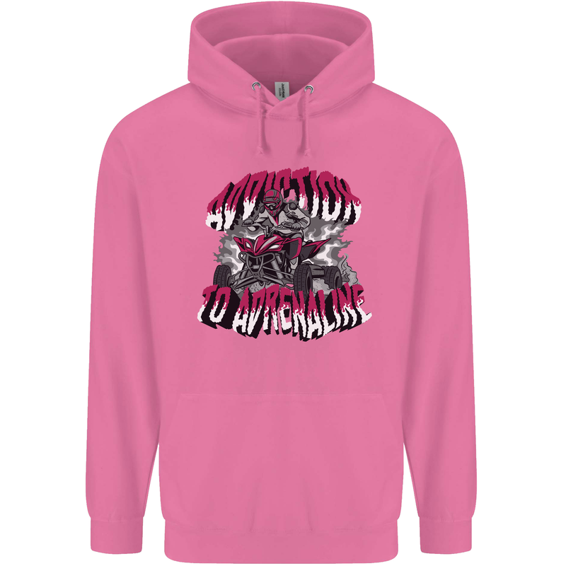 ATV Quad Biking Adrenaline Biker Off Road Mens 80% Cotton Hoodie Azelea