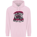 ATV Quad Biking Adrenaline Biker Off Road Mens 80% Cotton Hoodie Light Pink