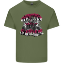 ATV Quad Biking Adrenaline Biker Off Road Mens Cotton T-Shirt Tee Top Military Green