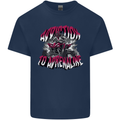 ATV Quad Biking Adrenaline Biker Off Road Mens Cotton T-Shirt Tee Top Navy Blue