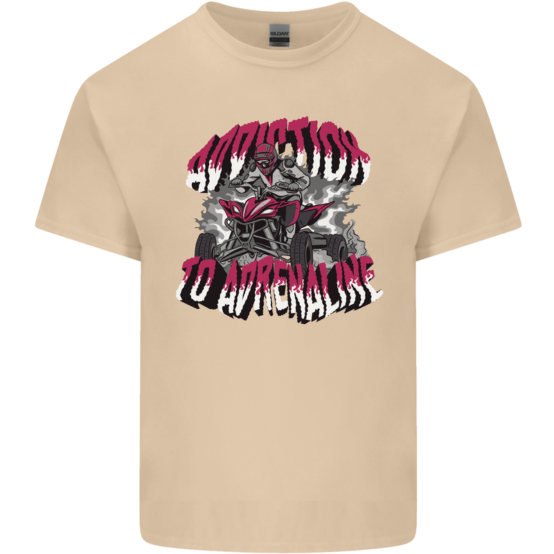 ATV Quad Biking Adrenaline Biker Off Road Mens Cotton T-Shirt Tee Top Sand