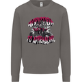 ATV Quad Biking Adrenaline Biker Off Road Mens Sweatshirt Jumper Charcoal