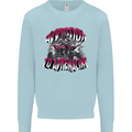 ATV Quad Biking Adrenaline Biker Off Road Mens Sweatshirt Jumper Light Blue