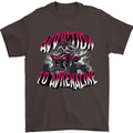 ATV Quad Biking Adrenaline Biker Off Road Mens T-Shirt 100% Cotton Dark Chocolate