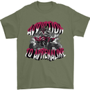 ATV Quad Biking Adrenaline Biker Off Road Mens T-Shirt 100% Cotton Military Green