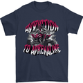 ATV Quad Biking Adrenaline Biker Off Road Mens T-Shirt 100% Cotton Navy Blue