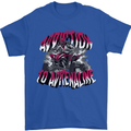 ATV Quad Biking Adrenaline Biker Off Road Mens T-Shirt 100% Cotton Royal Blue