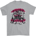 ATV Quad Biking Adrenaline Biker Off Road Mens T-Shirt 100% Cotton Sports Grey