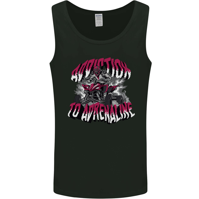 ATV Quad Biking Adrenaline Biker Off Road Mens Vest Tank Top Black