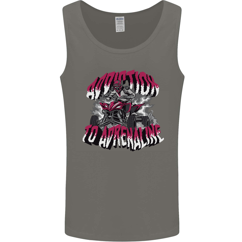ATV Quad Biking Adrenaline Biker Off Road Mens Vest Tank Top Charcoal