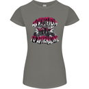ATV Quad Biking Adrenaline Biker Off Road Womens Petite Cut T-Shirt Charcoal