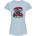 ATV Quad Biking Adrenaline Biker Off Road Womens Petite Cut T-Shirt Light Blue