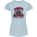 ATV Quad Biking Adrenaline Biker Off Road Womens Petite Cut T-Shirt Light Blue