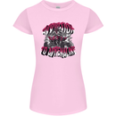 ATV Quad Biking Adrenaline Biker Off Road Womens Petite Cut T-Shirt Light Pink
