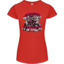 ATV Quad Biking Adrenaline Biker Off Road Womens Petite Cut T-Shirt Red