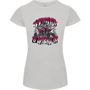 ATV Quad Biking Adrenaline Biker Off Road Womens Petite Cut T-Shirt Sports Grey