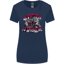 ATV Quad Biking Adrenaline Biker Off Road Womens Wider Cut T-Shirt Navy Blue