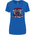 ATV Quad Biking Adrenaline Biker Off Road Womens Wider Cut T-Shirt Royal Blue