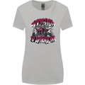 ATV Quad Biking Adrenaline Biker Off Road Womens Wider Cut T-Shirt Sports Grey