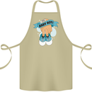 A Baby Boy Gender Reveal Christening Pregnancy Cotton Apron 100% Organic Khaki